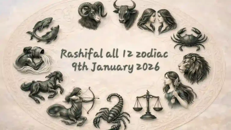 Rashifal all 12 zodiac 9th January 2026